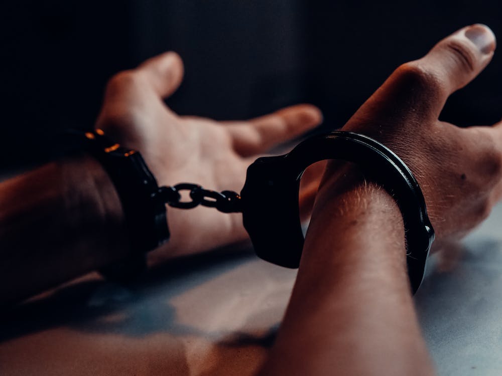 Picture of a man in Handcuffs